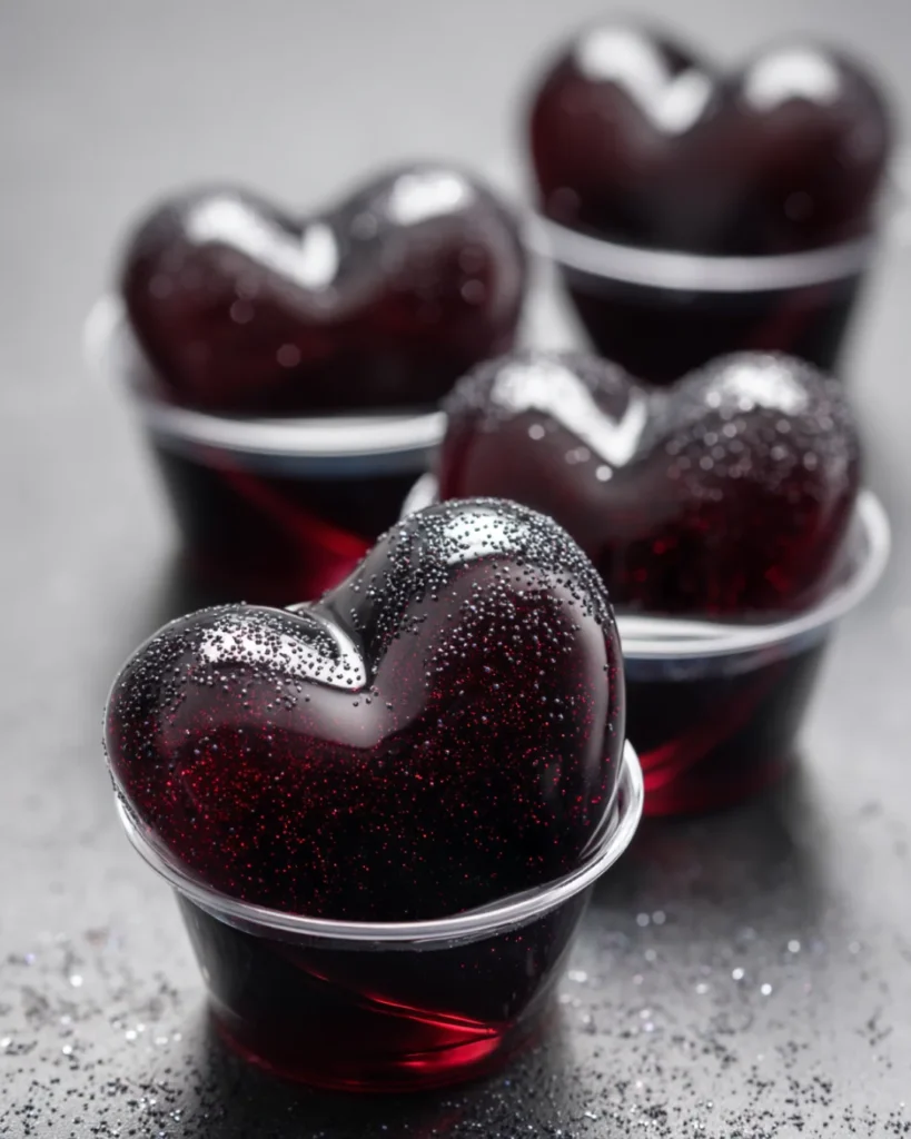 Black Heart Jello Shots