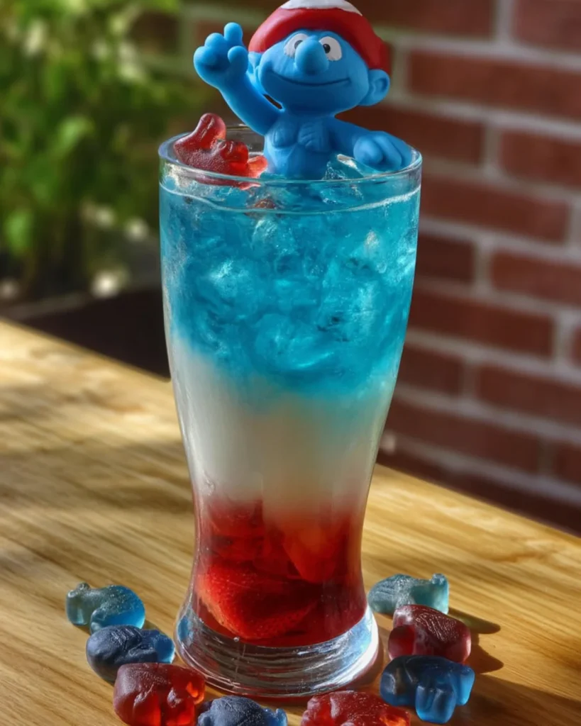 Drunken Papa Smurf Cocktail