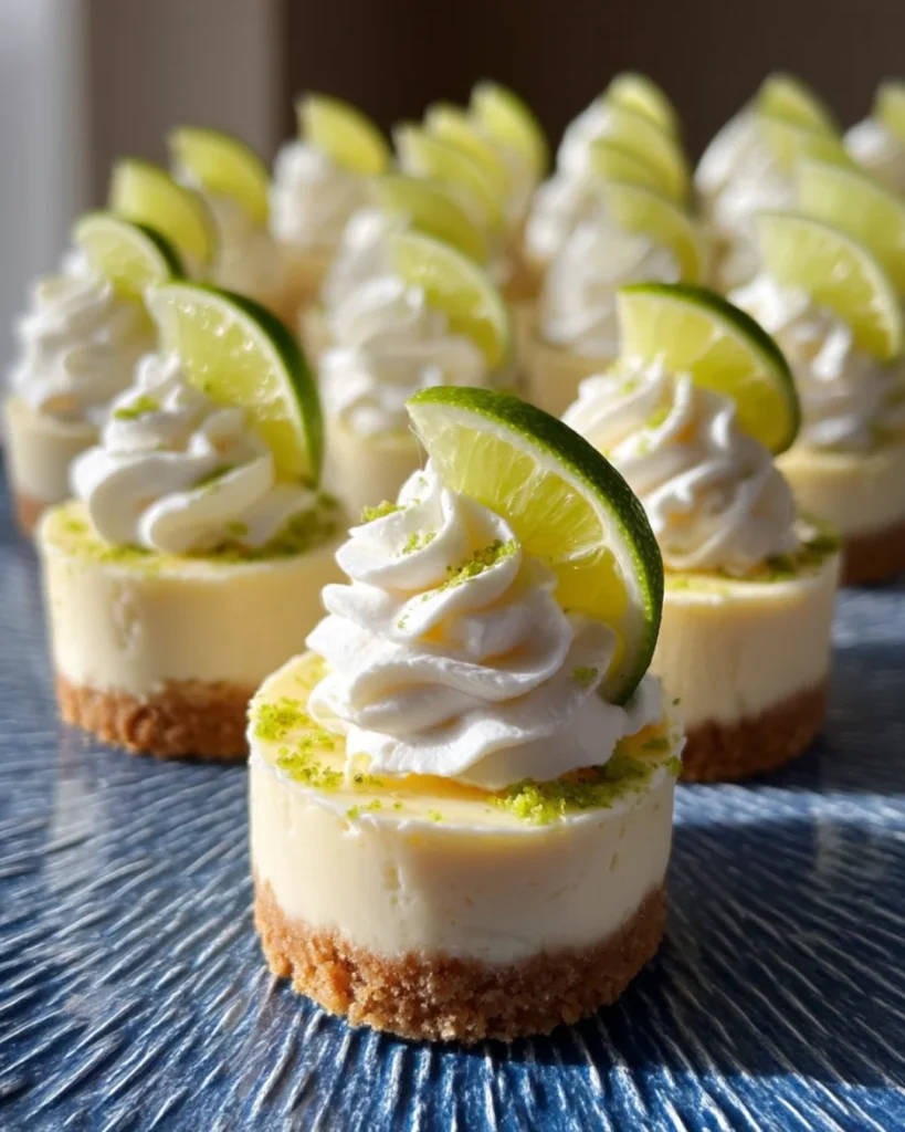 Mini key lime cheesecakes