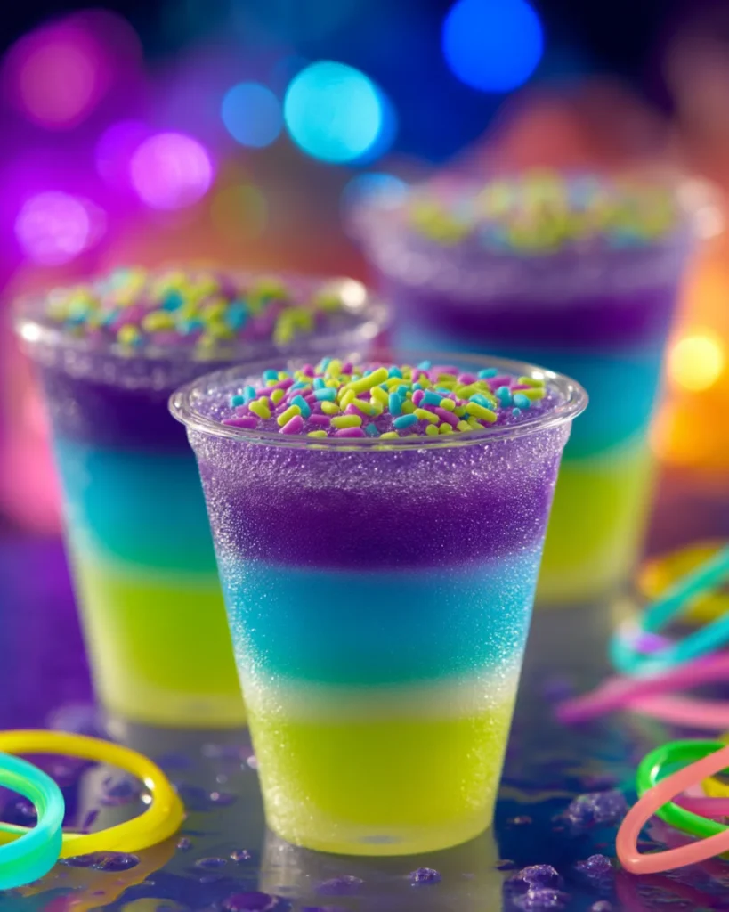 Neon Lights Jello Shots