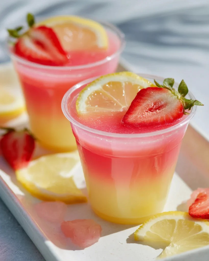 Pink Lemon Paradise Jello Shots