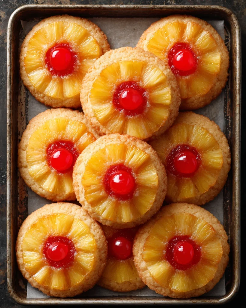Pineapple Upside Sugar Cookies