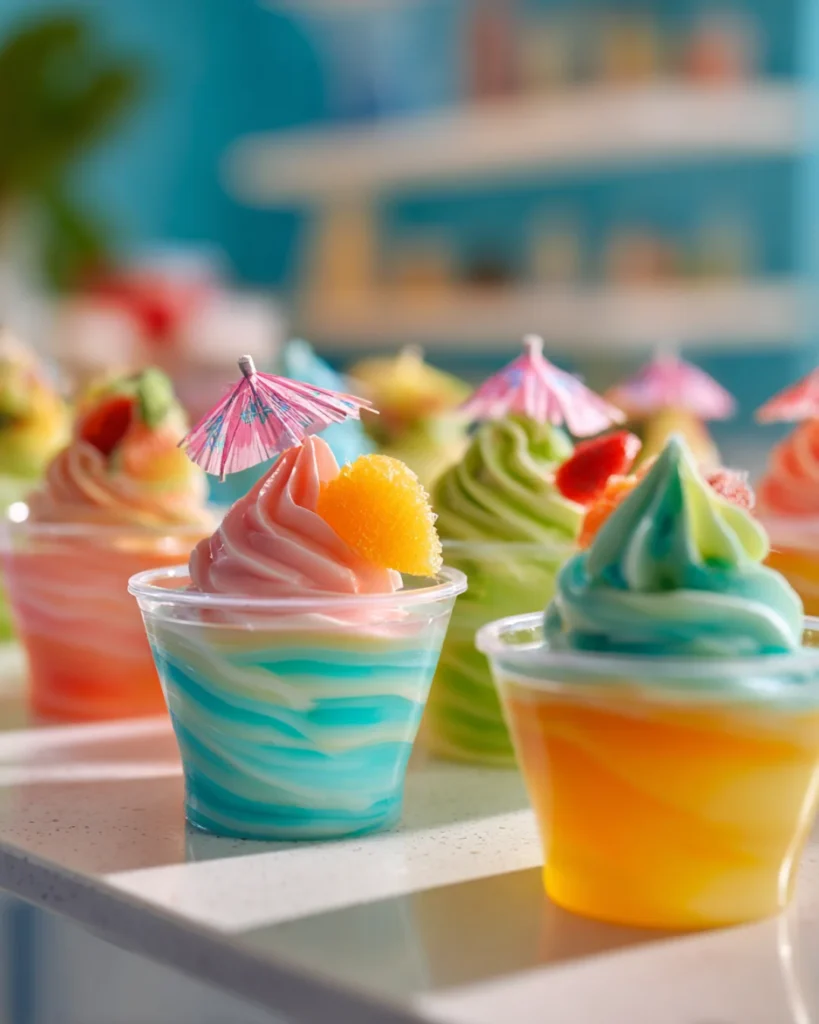 Sun-Kissed Frost Lush frozen cocktail dessert