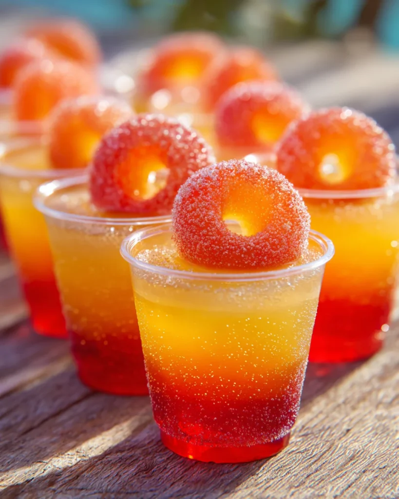 Mango Peach O’s Jello Shots