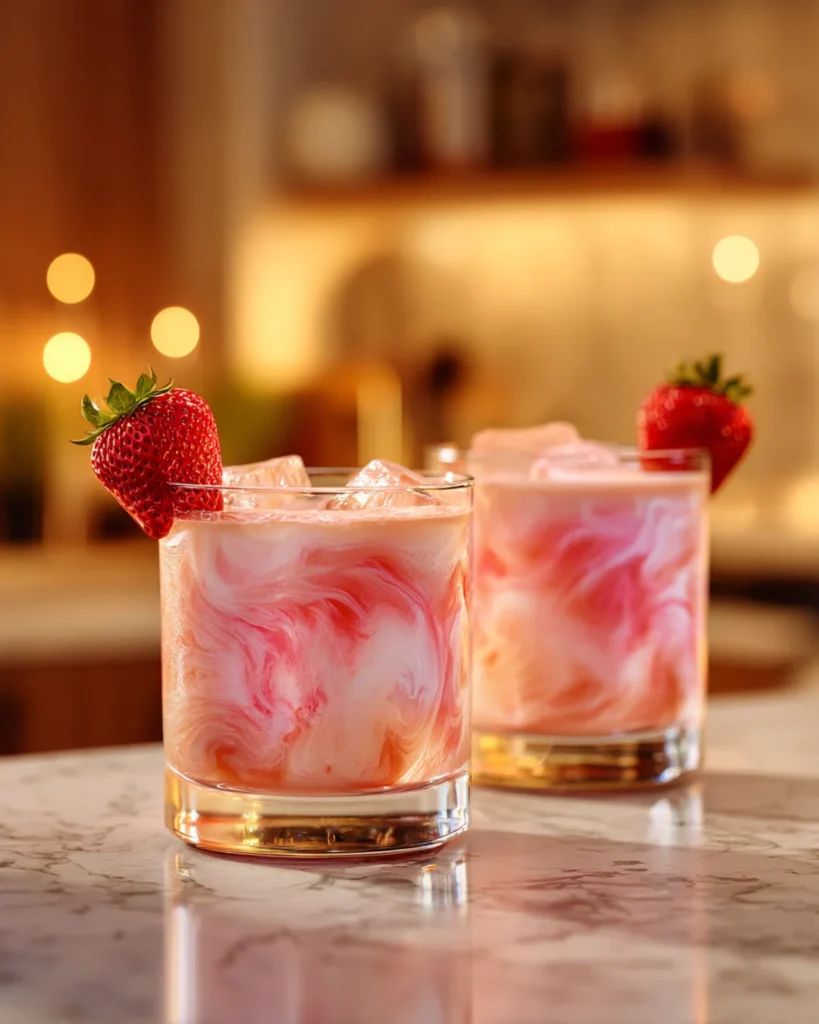 Pink Russian cocktail