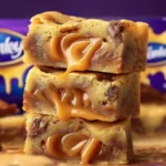 Fudgy Dairy Milk Caramel Blondies