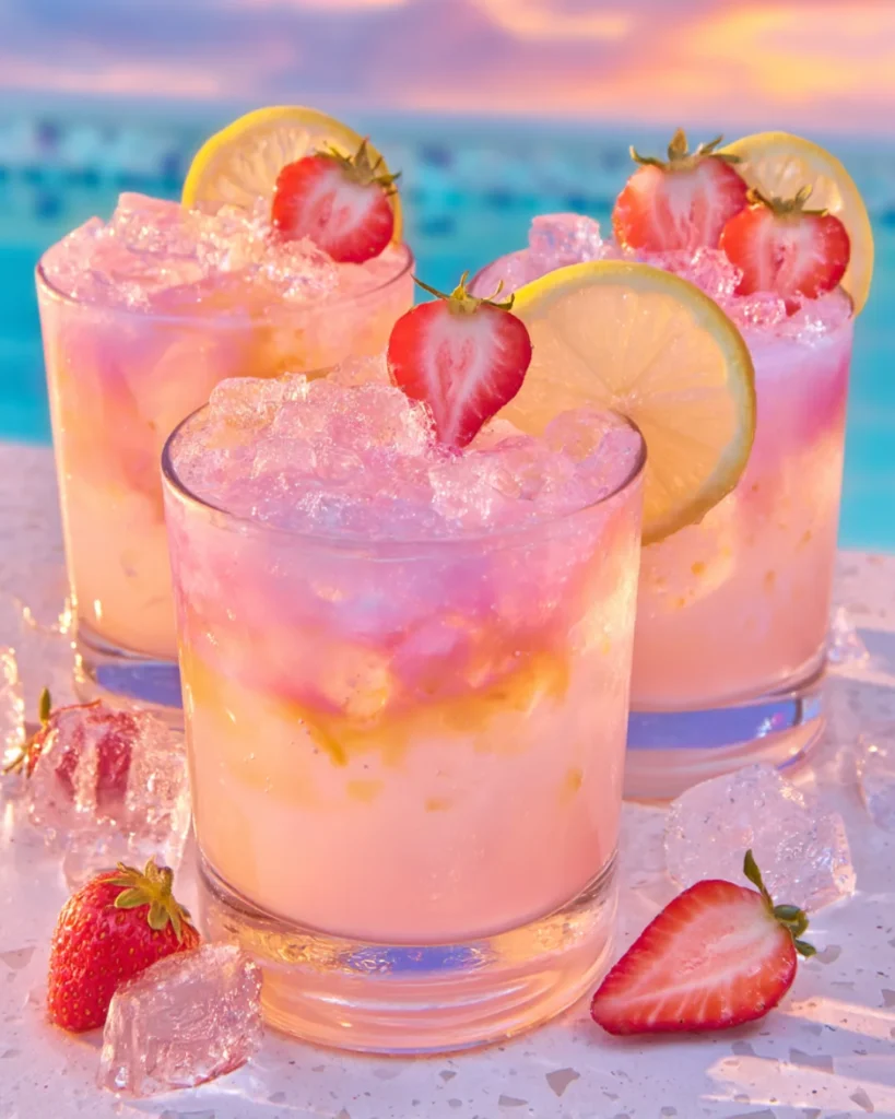 Strawberry Lemonade Whiskey Sour