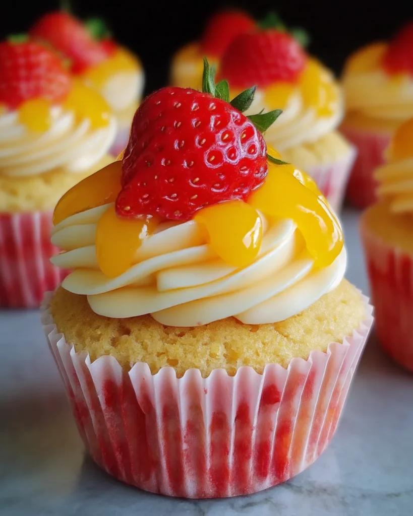 Strawberry Mango Cupcakes