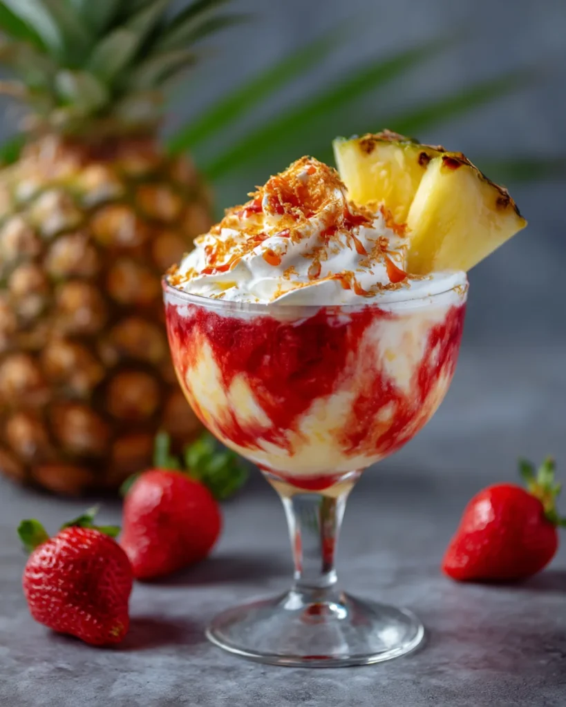 Hawaiian Lava Flow Cocktail