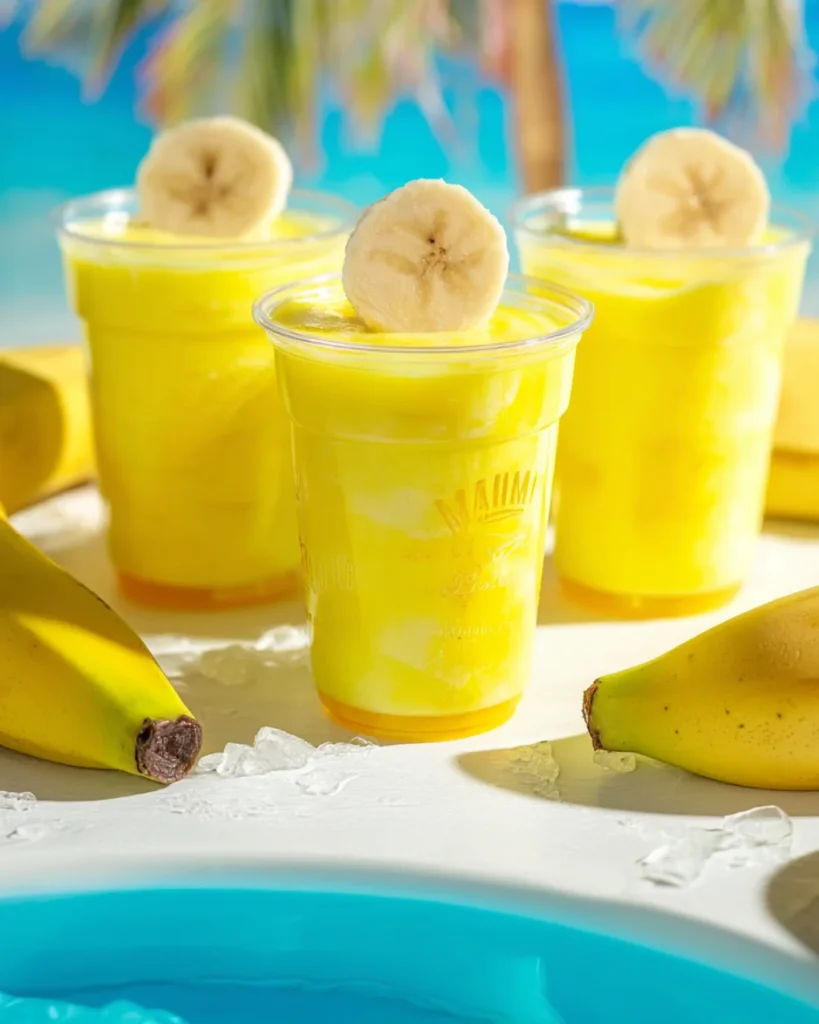 Banana Rum Cream Pudding Shots