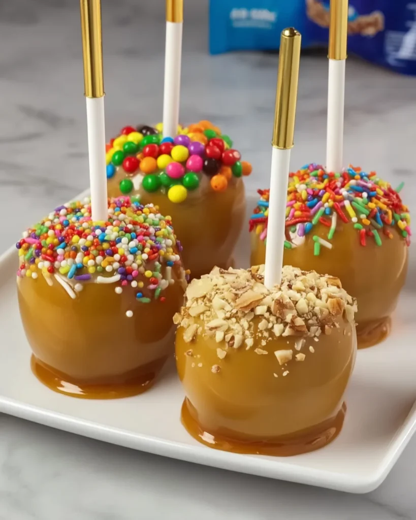 Mini Drunken Caramel Apples
