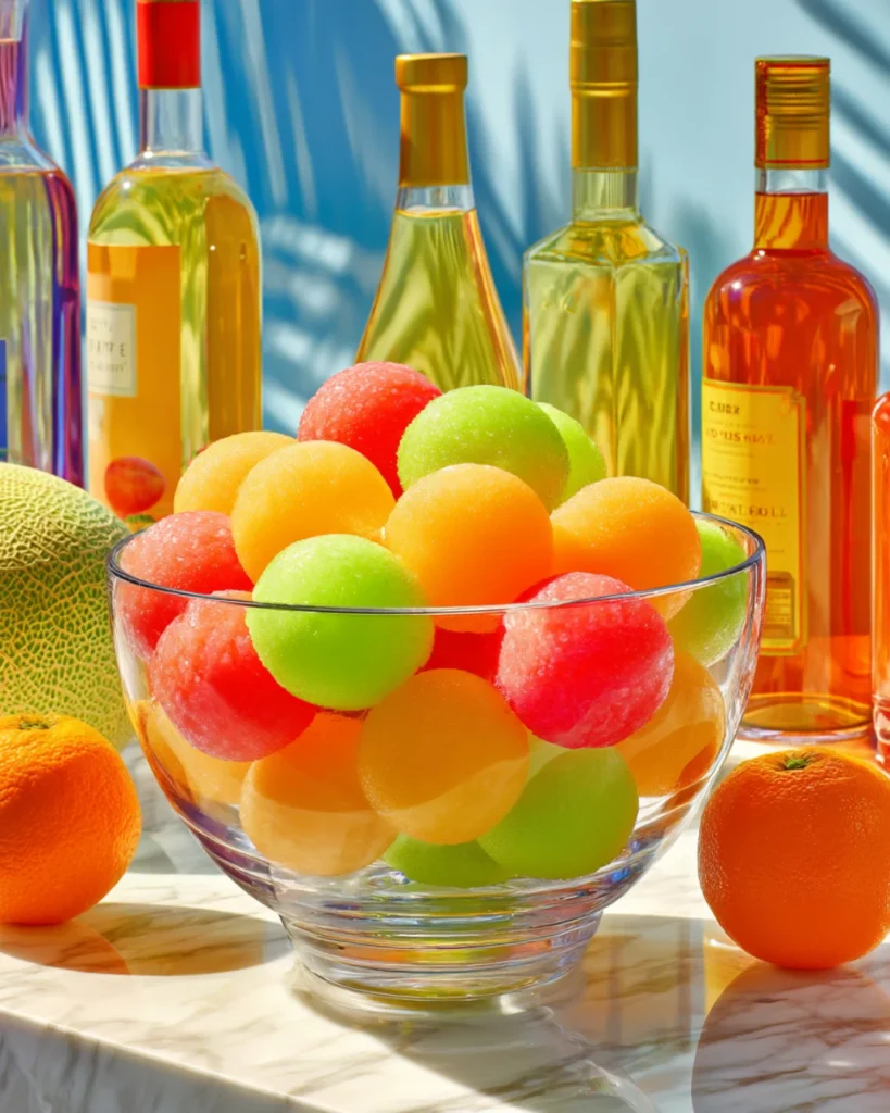 Drunken Melon Balls Recipe