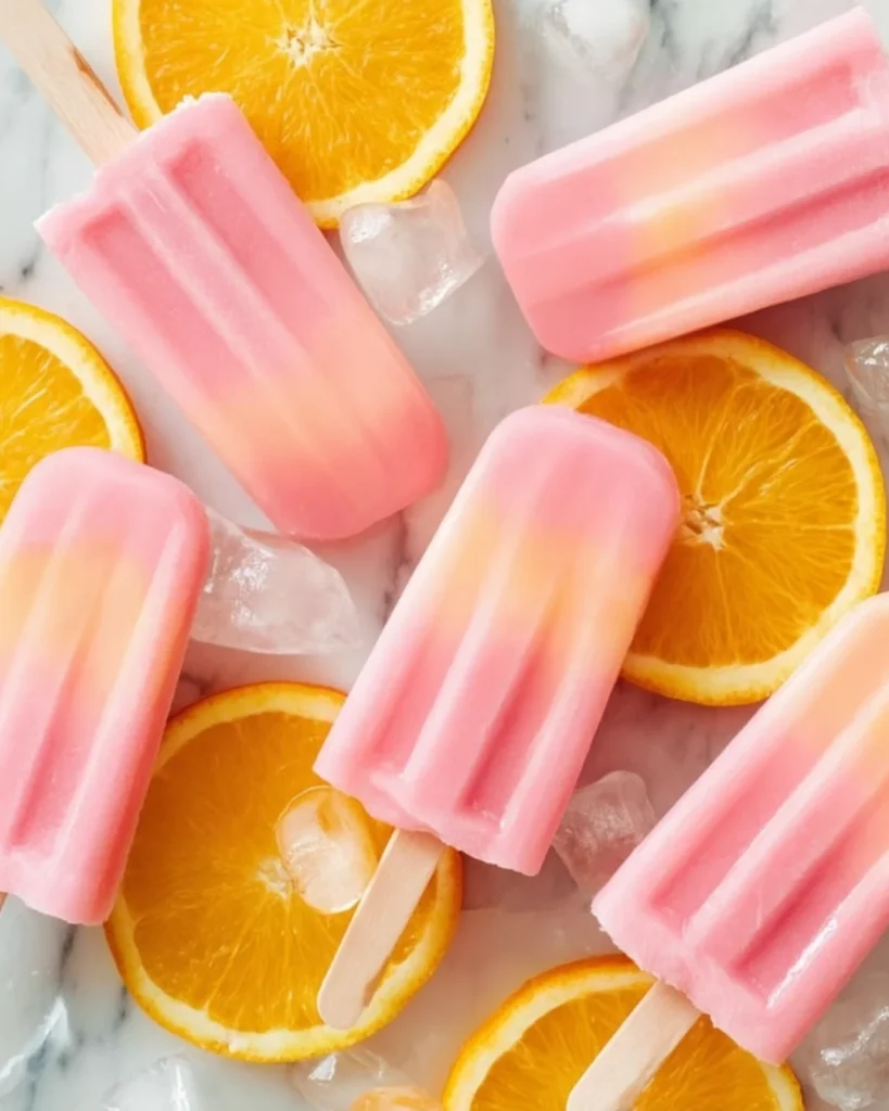 Strawberry Lemonade Vodka Popsicles