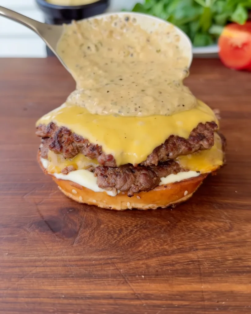 Peppercorn-Crusted Steak Burger