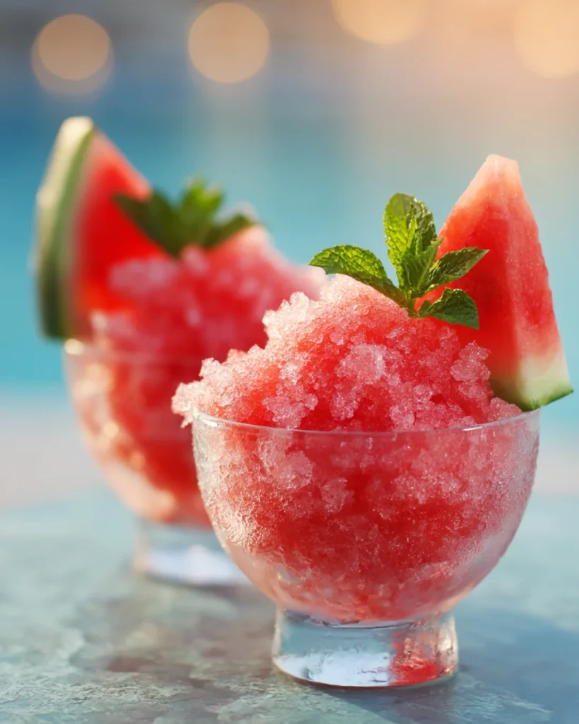 Boozy Watermelon Shaved Ice