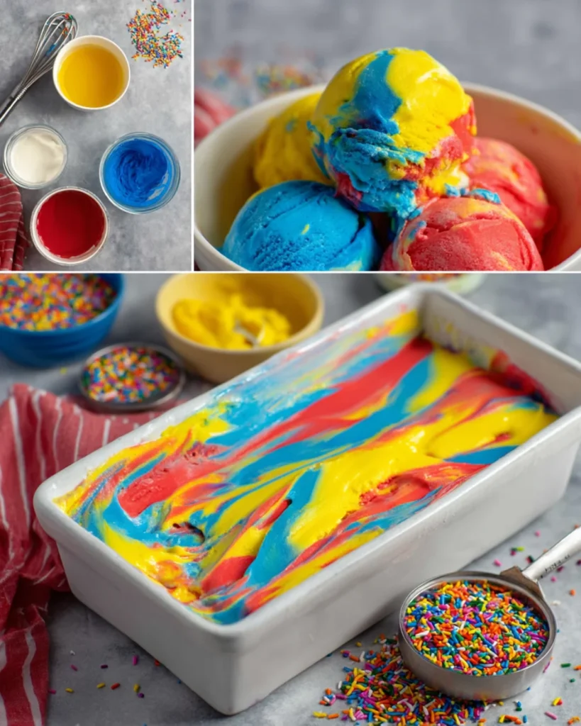 Homemade Superman Ice Cream