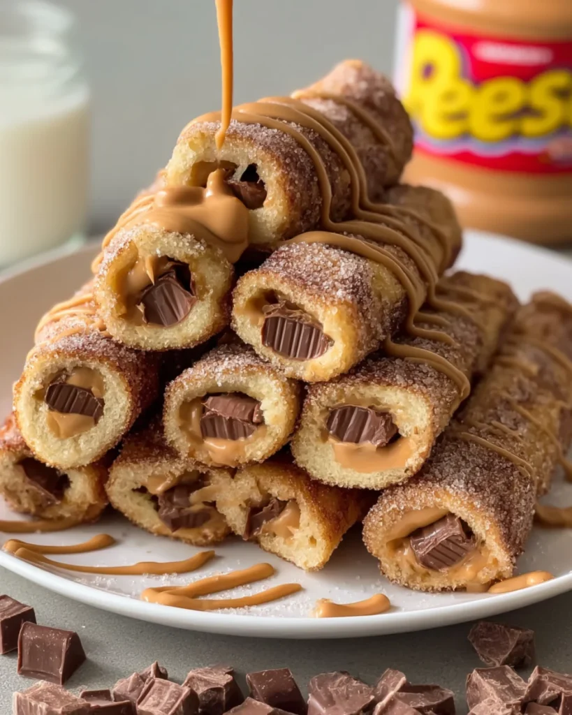 Peanut Butter Cup French Toast Rolls