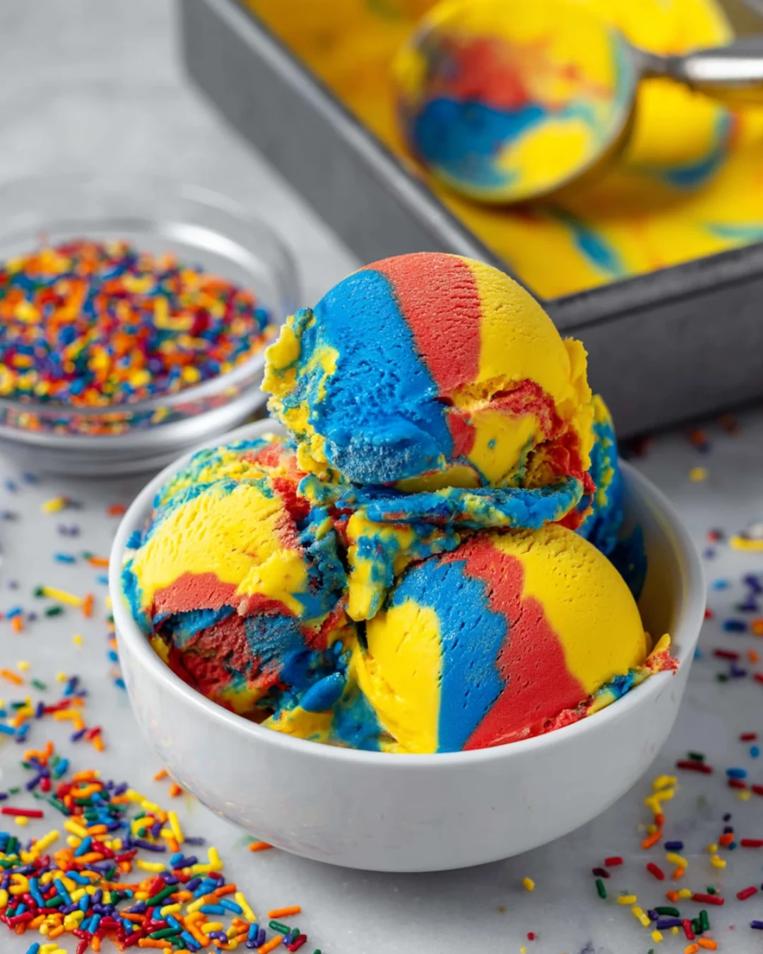 Homemade Superman Ice Cream