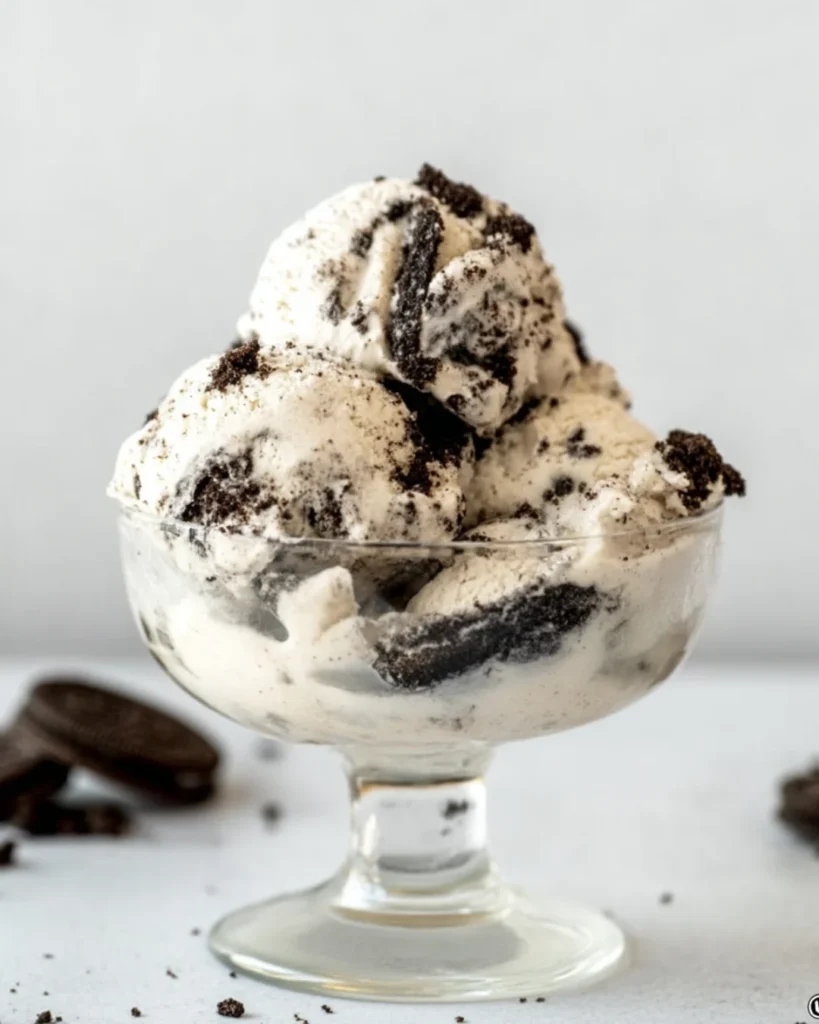 Cookies and cream ice cream