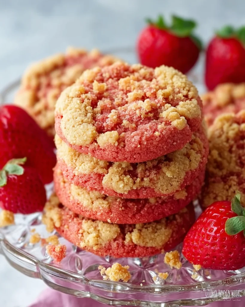 Strawberry Crunch Cookies