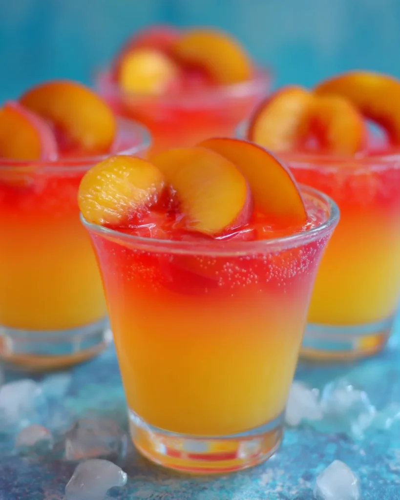Beach Peach Lemonade Jello Shots
