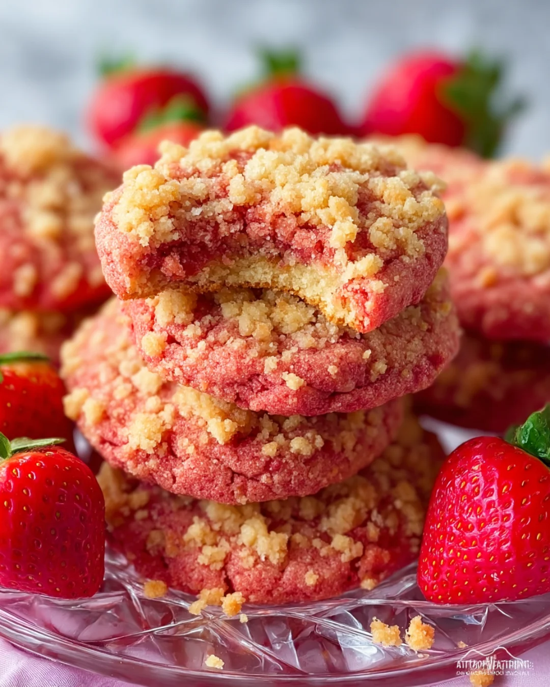 Strawberry Crunch Cookies