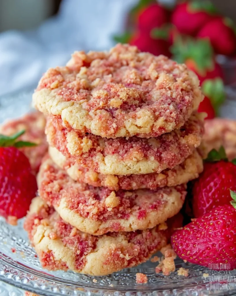 Strawberry Crunch Cookies