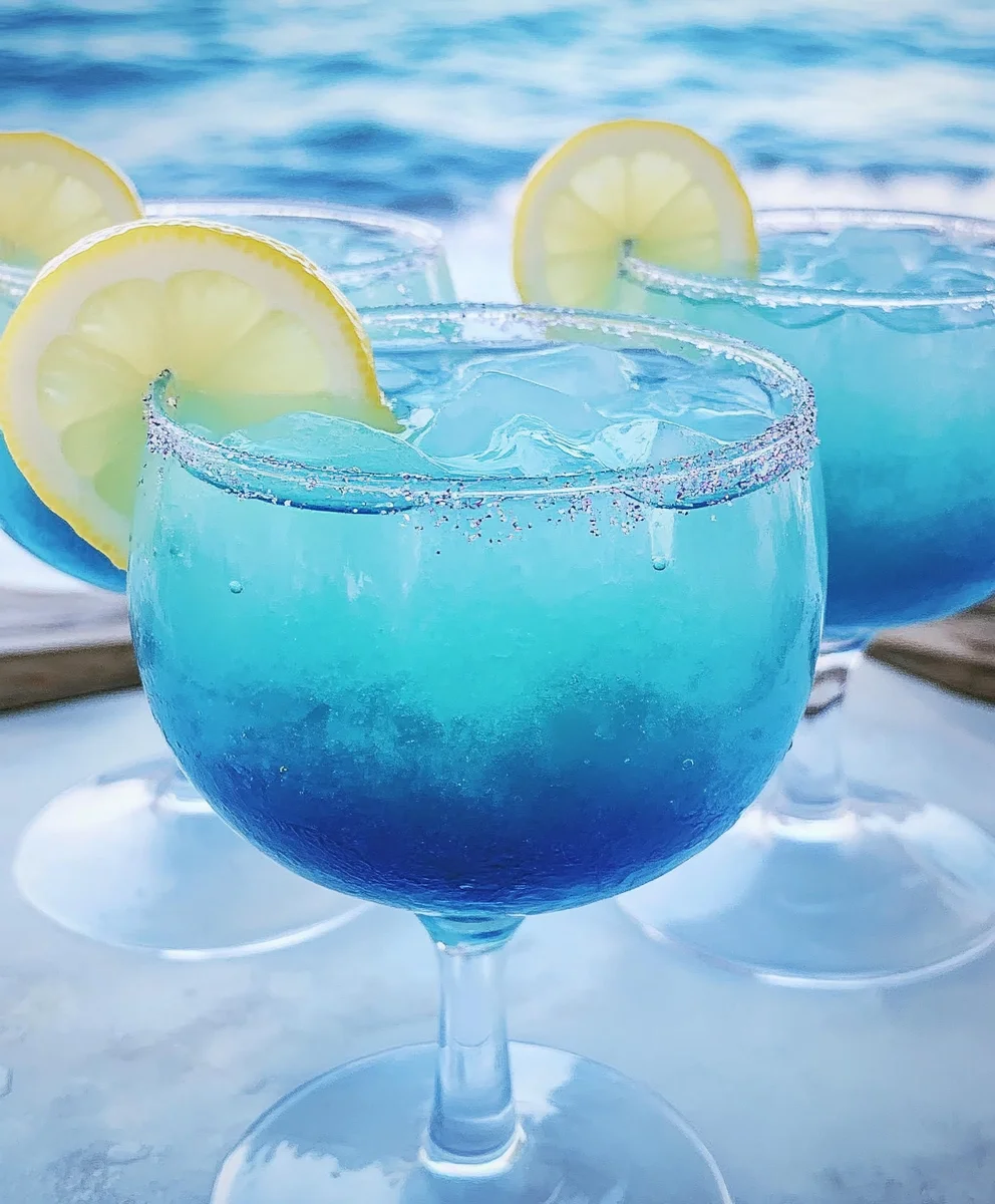 Mermaid Lemon Drop cocktail