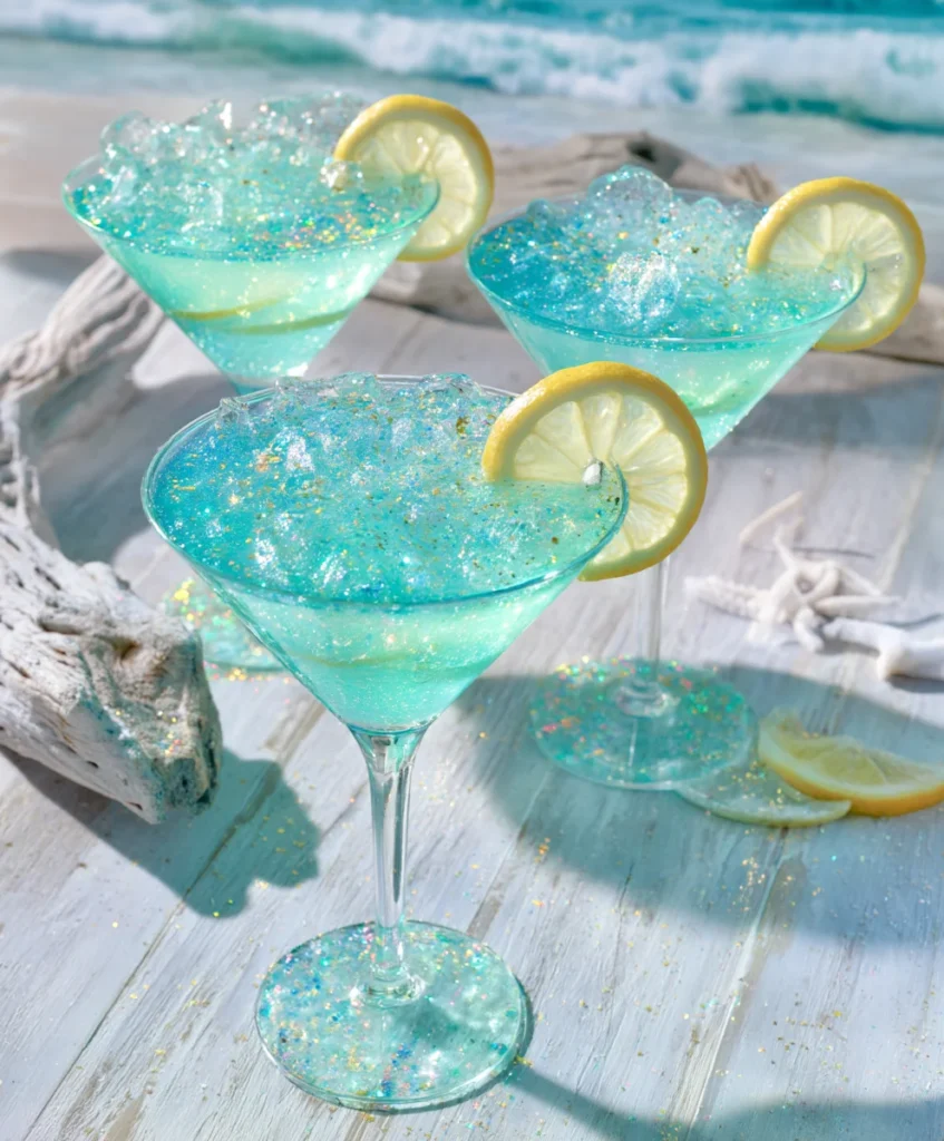 Mermaid Lemon Drop cocktail
