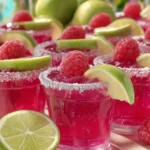 Raspberry Margarita Jello Shots