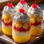 Pineapple Upside Down Cake Jars