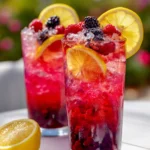 Berry vodka cocktail