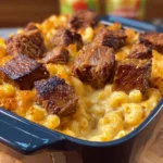 Steak Bites Loaded Mac N Cheese