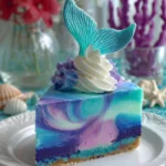 Mermaid Swirled Cheesecake