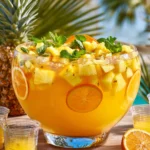 Tropical rum punch