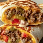 Air Fryer Cheeseburger Wraps
