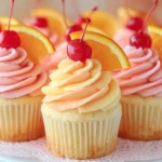 Tequila Sunrise Cupcakes