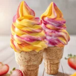 mango strawberry ice cream no-churn