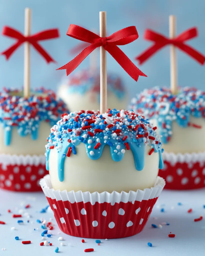 Patriotic Candy Apples