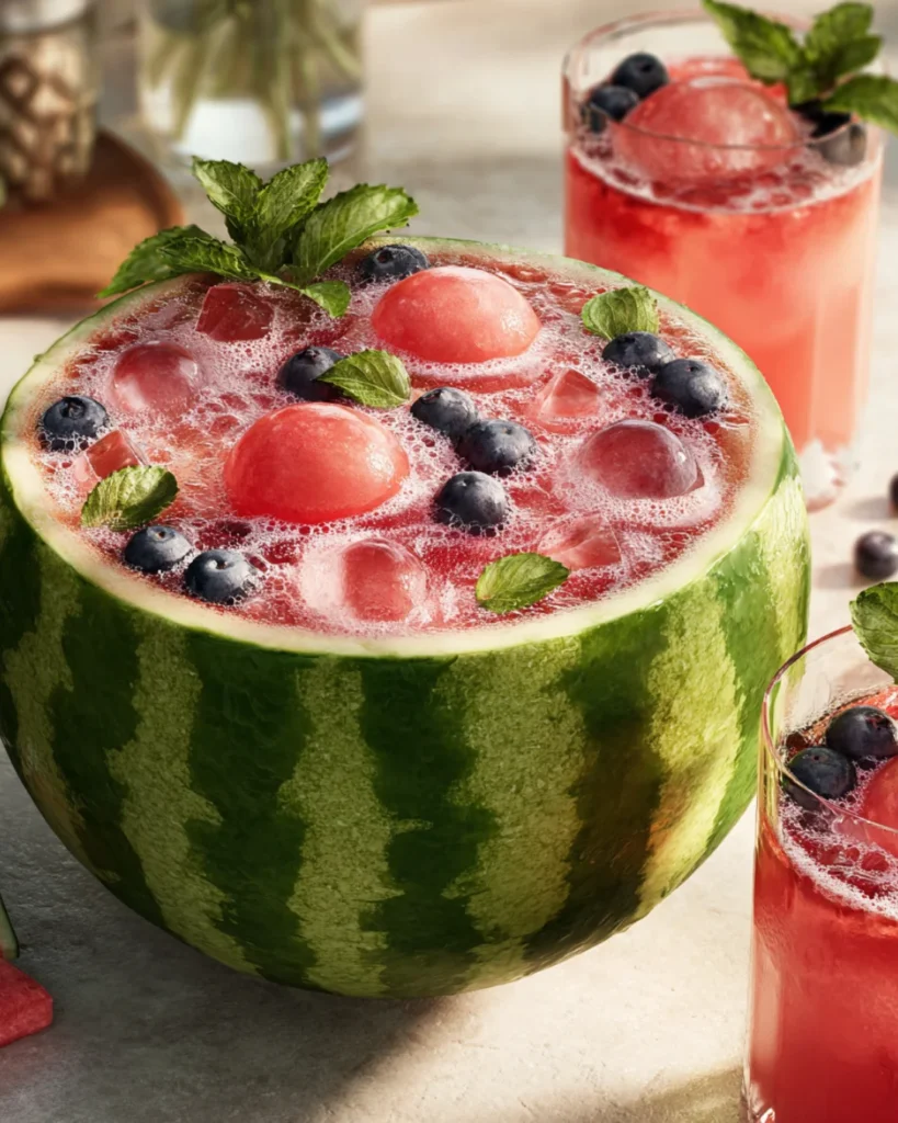 Watermelon Berry Vodka Punch