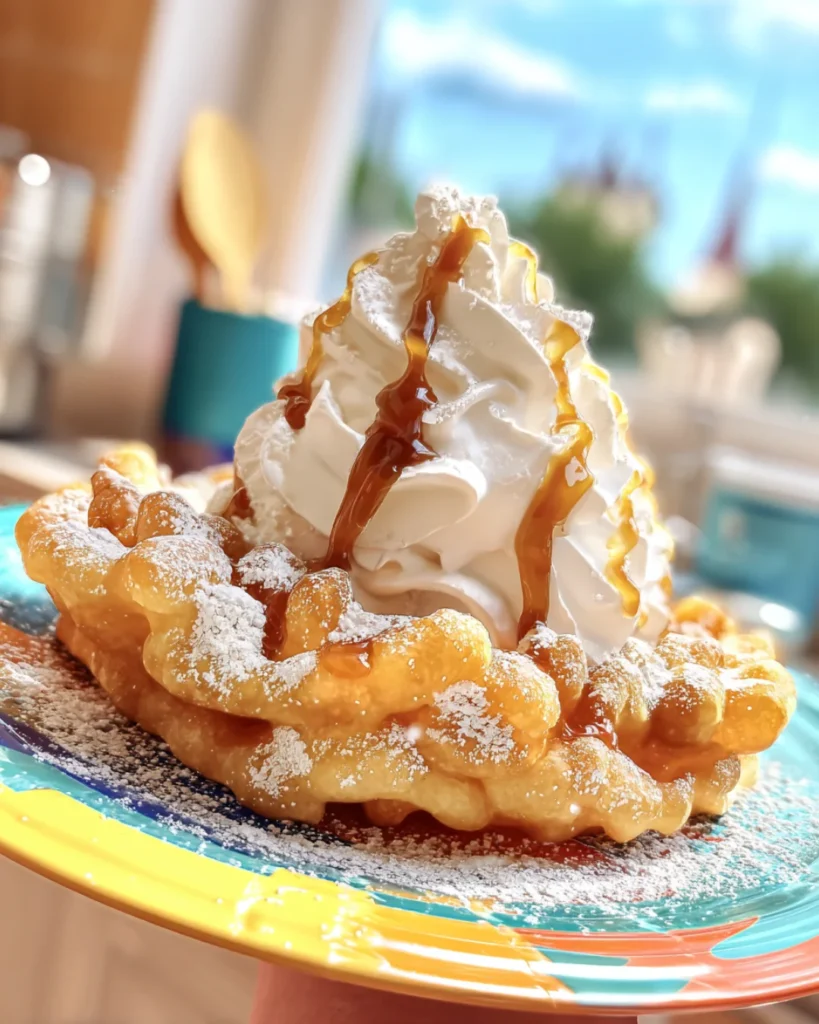 Apple Pie Funnel Cake Sundae