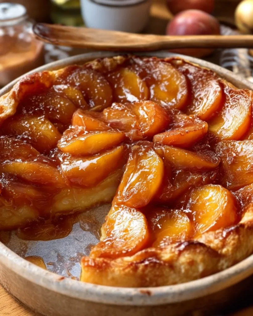Peach Tarte Tatin