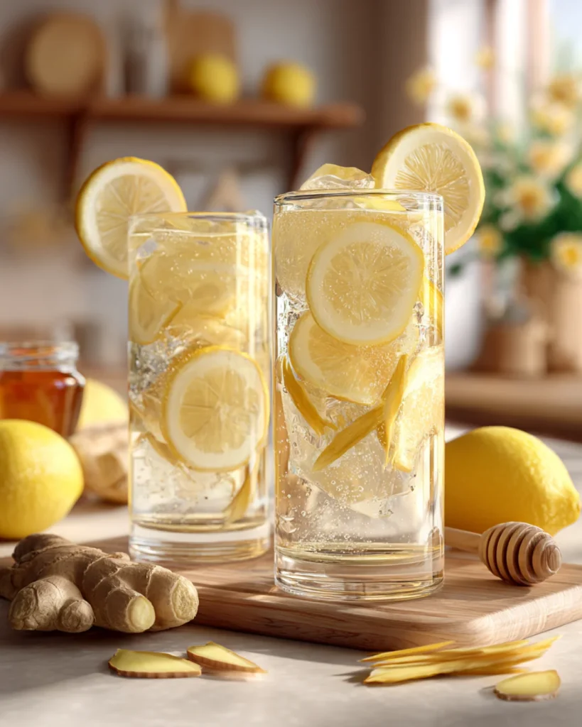 Lemon Honey Ginger Water