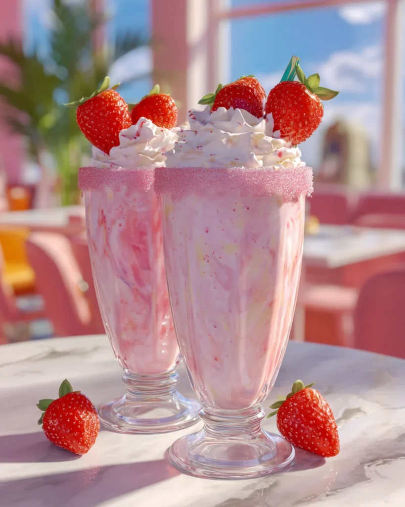 Strawbabie Shake boozy milkshake