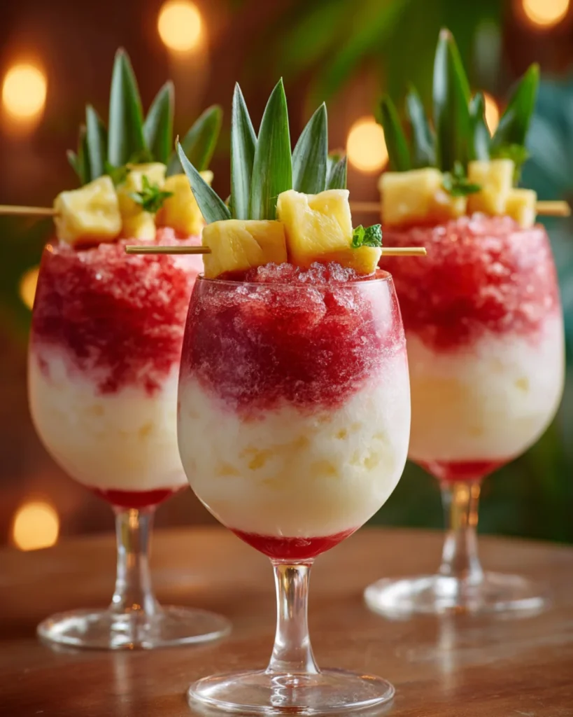 Strawberry Piña Colada Lava Flow