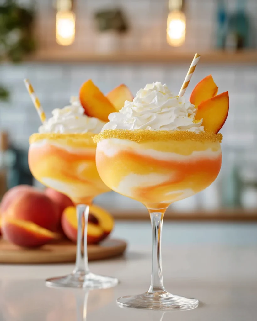 Sweet Peach Behavior frozen peach cocktail
