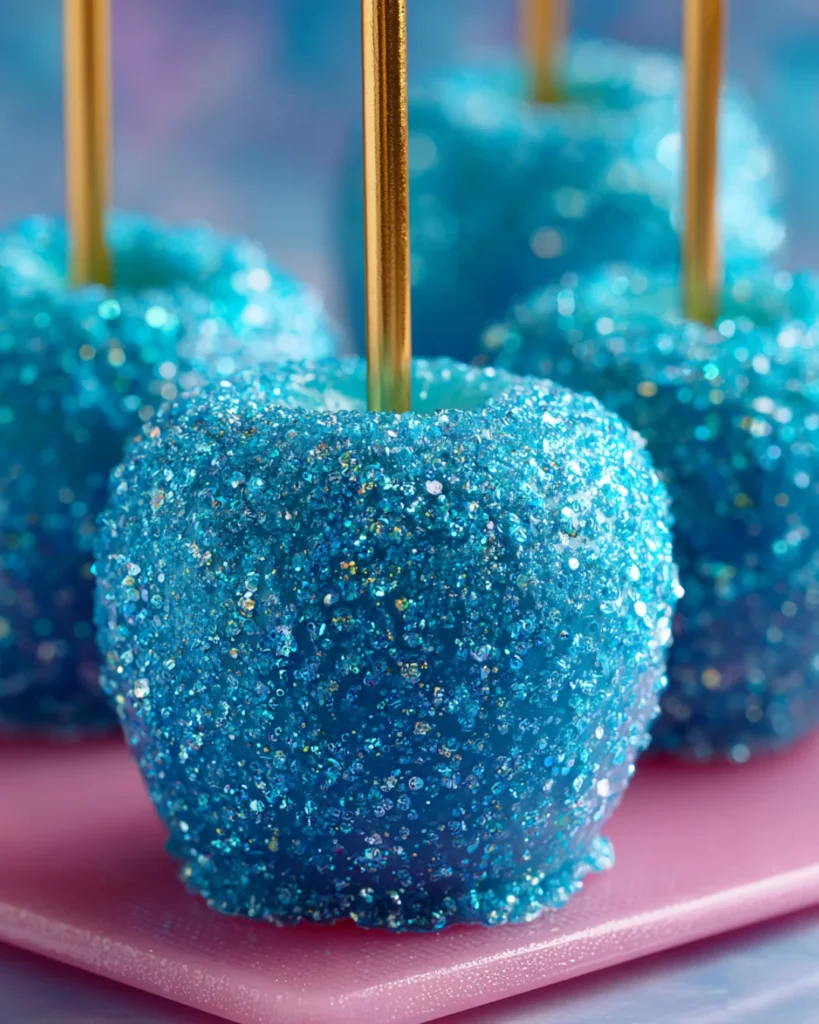 Teal BLING Candy Apples
