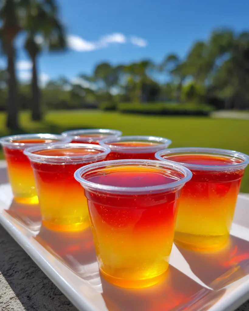 These Beach Cabana Jello Shots are layered tropical treats made with pineapple-orange and pink lemonade jello, spiked with coconut rum and whipped vodka. Bursting with beachy colors and fruity flavor, they’re perfect for summer parties, BBQs, or any occasion that calls for sunshine in a cup. Vibrant, boozy, and so fun to make—get ready to wow your guests!