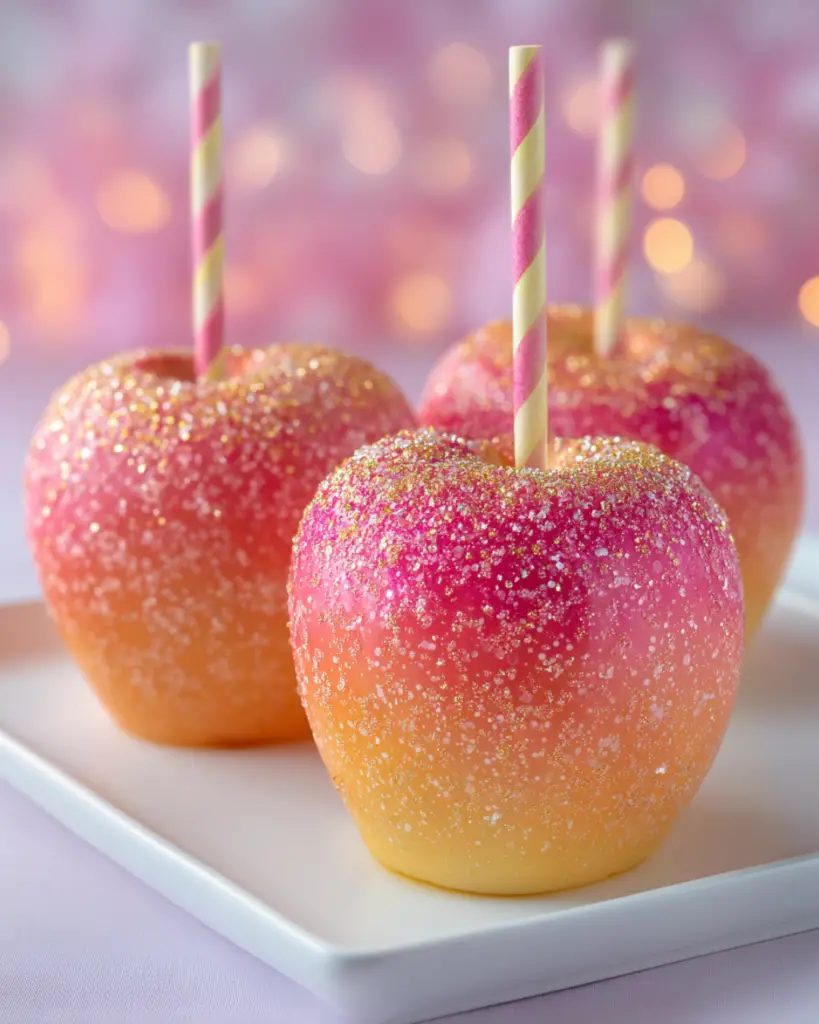 Sunset Glow Candy Apples