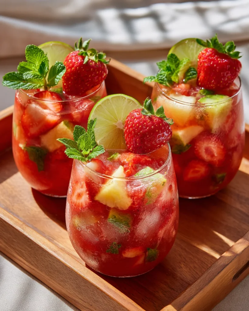 Strawberry Pineapple Mojito